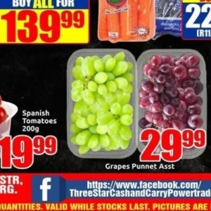 Grapes at Three Star Cash and Carry