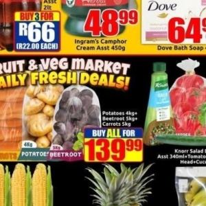 Potatoes at Three Star Cash and Carry