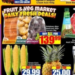 Potatoes at Three Star Cash and Carry