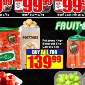 Carrots at Three Star Cash and Carry