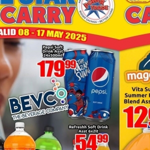   at Three Star Cash and Carry