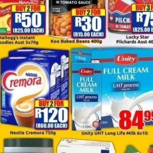 Cream at Three Star Cash and Carry