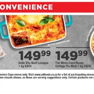 Lasagne at OK Foods