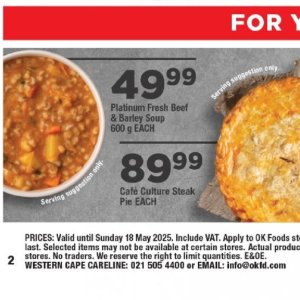 Pie at OK Foods