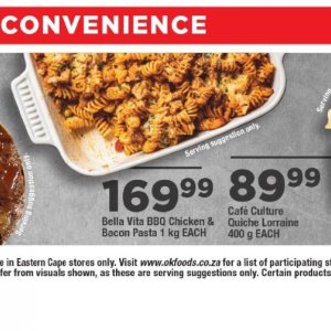 Pasta at OK Foods