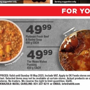 Soup at OK Foods