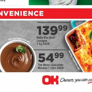 Lasagne at OK Foods