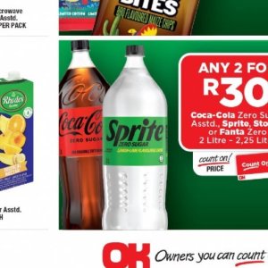 Fizzy drink at OK Foods