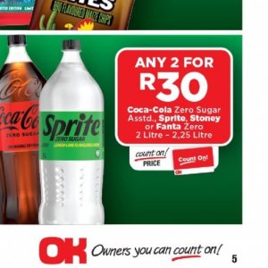 Fizzy drink at OK Foods
