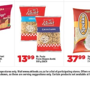 Pasta at OK Foods