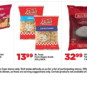 Pasta at OK Foods