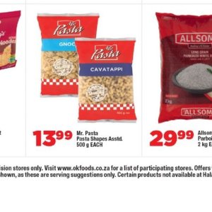Pasta at OK Foods