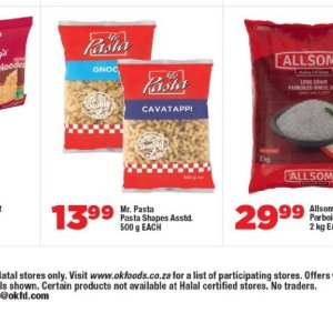 Pasta at OK Foods