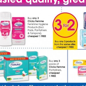 Tampons at Clicks