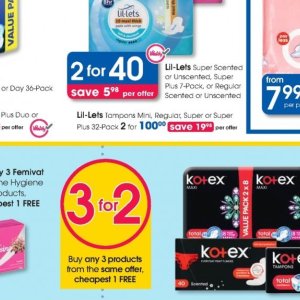 Tampons at Clicks