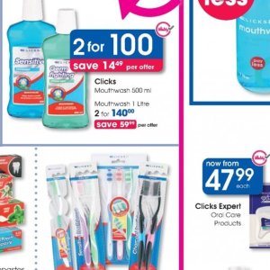 Mouthwash at Clicks