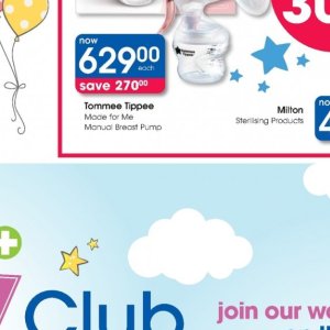 Breast pump at Clicks