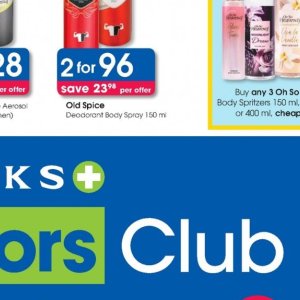 Body spray at Clicks