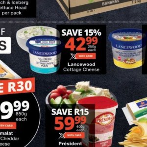 Cottage cheese at Checkers