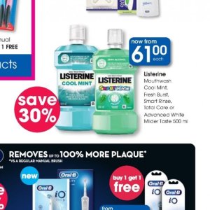 Mouthwash listerine  at Clicks