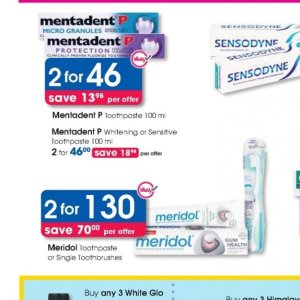 Toothpaste at Clicks