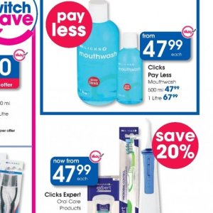 Mouthwash at Clicks