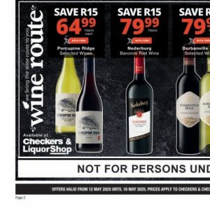 Wine at Checkers