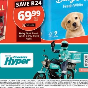 Toilet rolls at Checkers