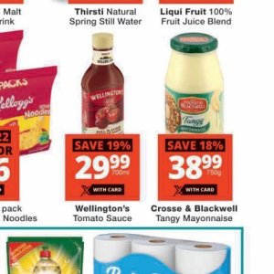 Mayonnaise at Checkers