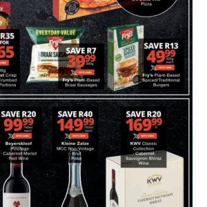 Sausages at Checkers
