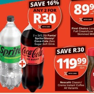 Fizzy drink at Checkers