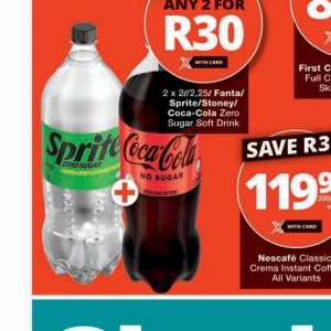 Fizzy drink at Checkers
