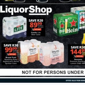 Beer at Checkers Hyper