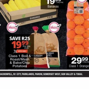 Potatoes at Checkers Hyper