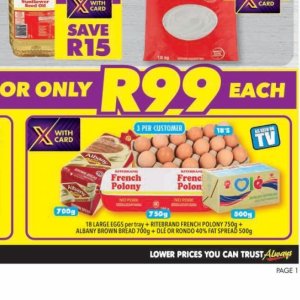 Eggs at Shoprite