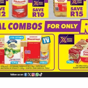 Sunflower oil at Shoprite