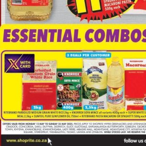 Sunflower oil at Shoprite
