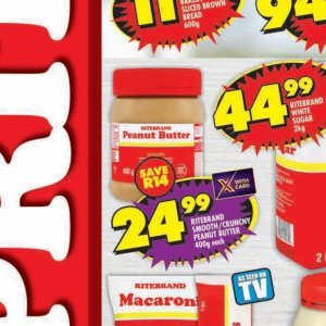Peanut butter at Shoprite