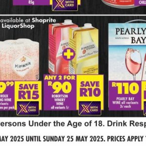 Wine at Shoprite