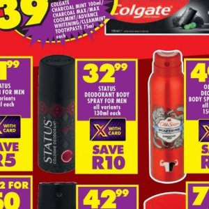 Deodorant at Shoprite