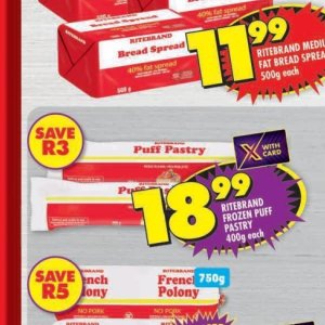 Puff pastry at Shoprite