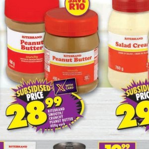 Peanut butter at Shoprite