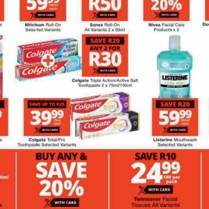 Toothpaste colgate  at Checkers