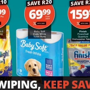 Toilet rolls at Checkers