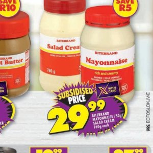 Mayonnaise at Shoprite