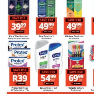 Body spray at Checkers