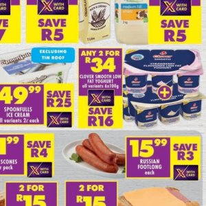 Yoghurt at Shoprite
