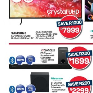 TV set at Pick n Pay Hyper