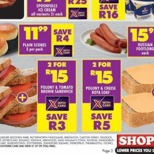 Sandwich at Shoprite
