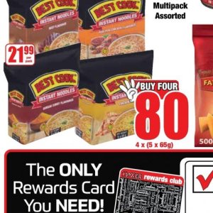 Noodles at Boxer Superstores
